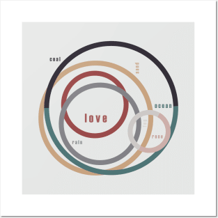 for Love || words & circles Posters and Art